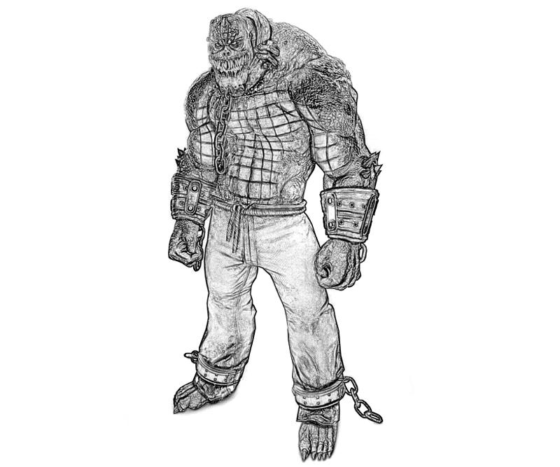 Batman arkham city killer croc armored yumiko fujiwara