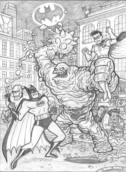 Batman vs clayface mission pencils