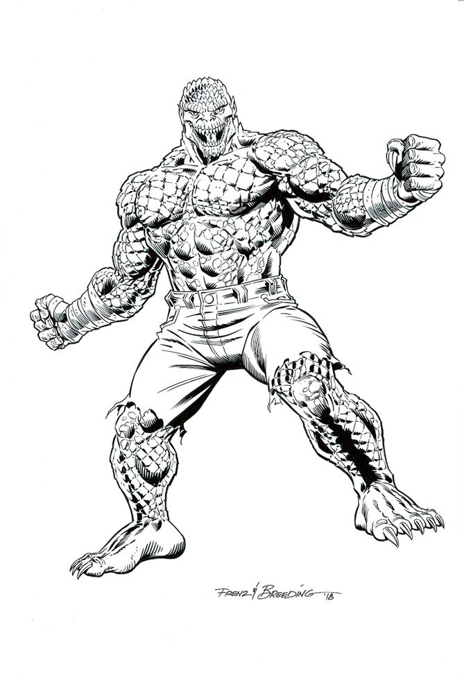 Killer croc by ron frenz