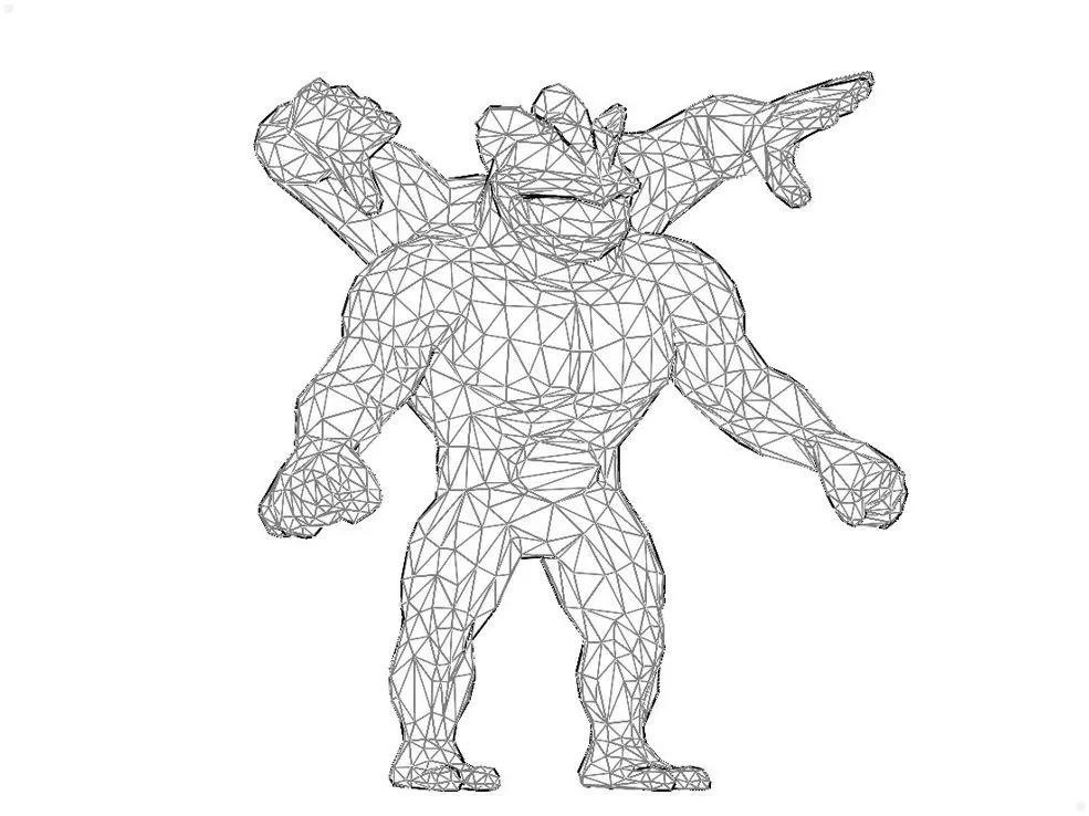 Machamp low poly by vdesign download free stl model