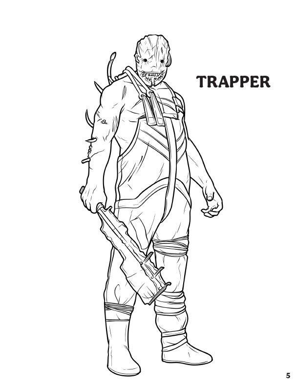 Dead by daylight killers coloring pages