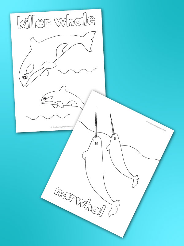 Awesome whale coloring pages for kids