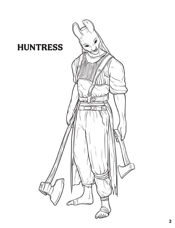 Dead by daylight killers coloring pages