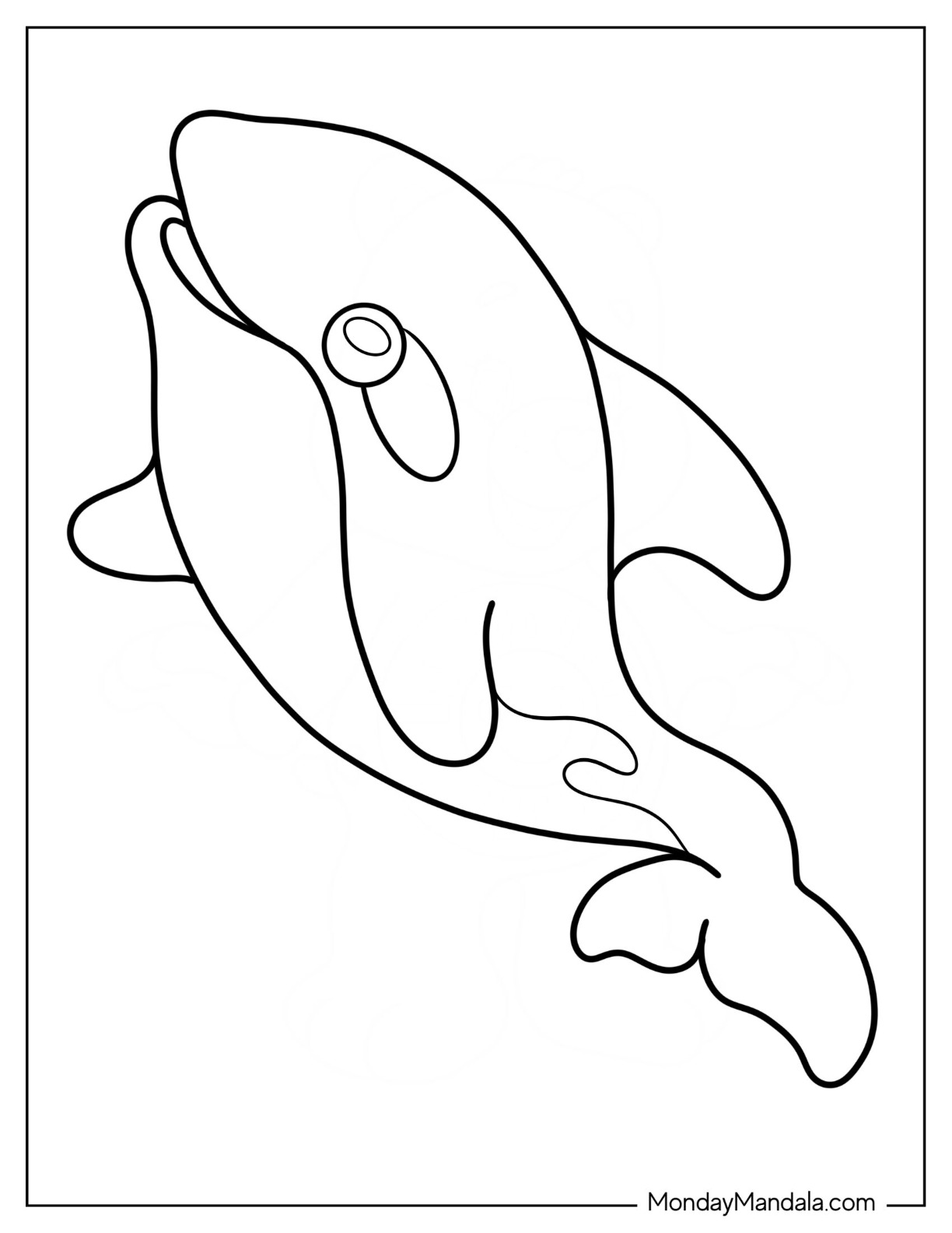 Killer whale coloring pages free pdf printables