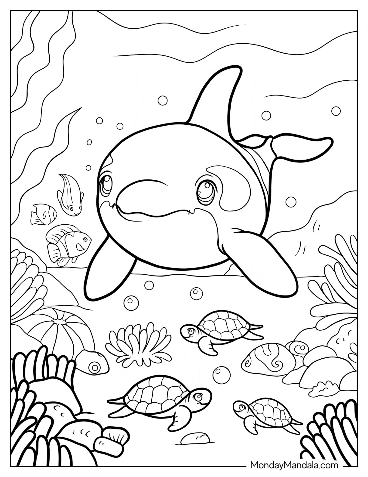 Killer whale coloring pages free pdf printables