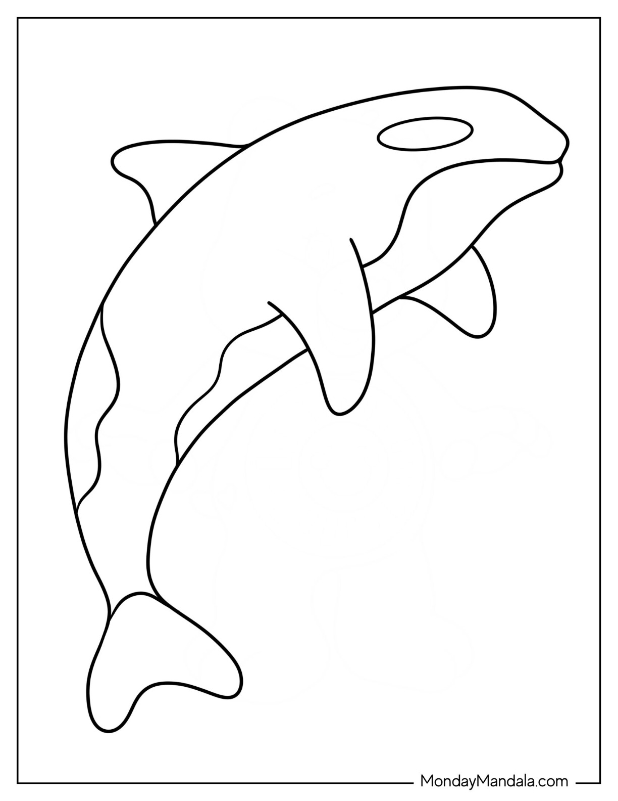 Killer whale coloring pages free pdf printables