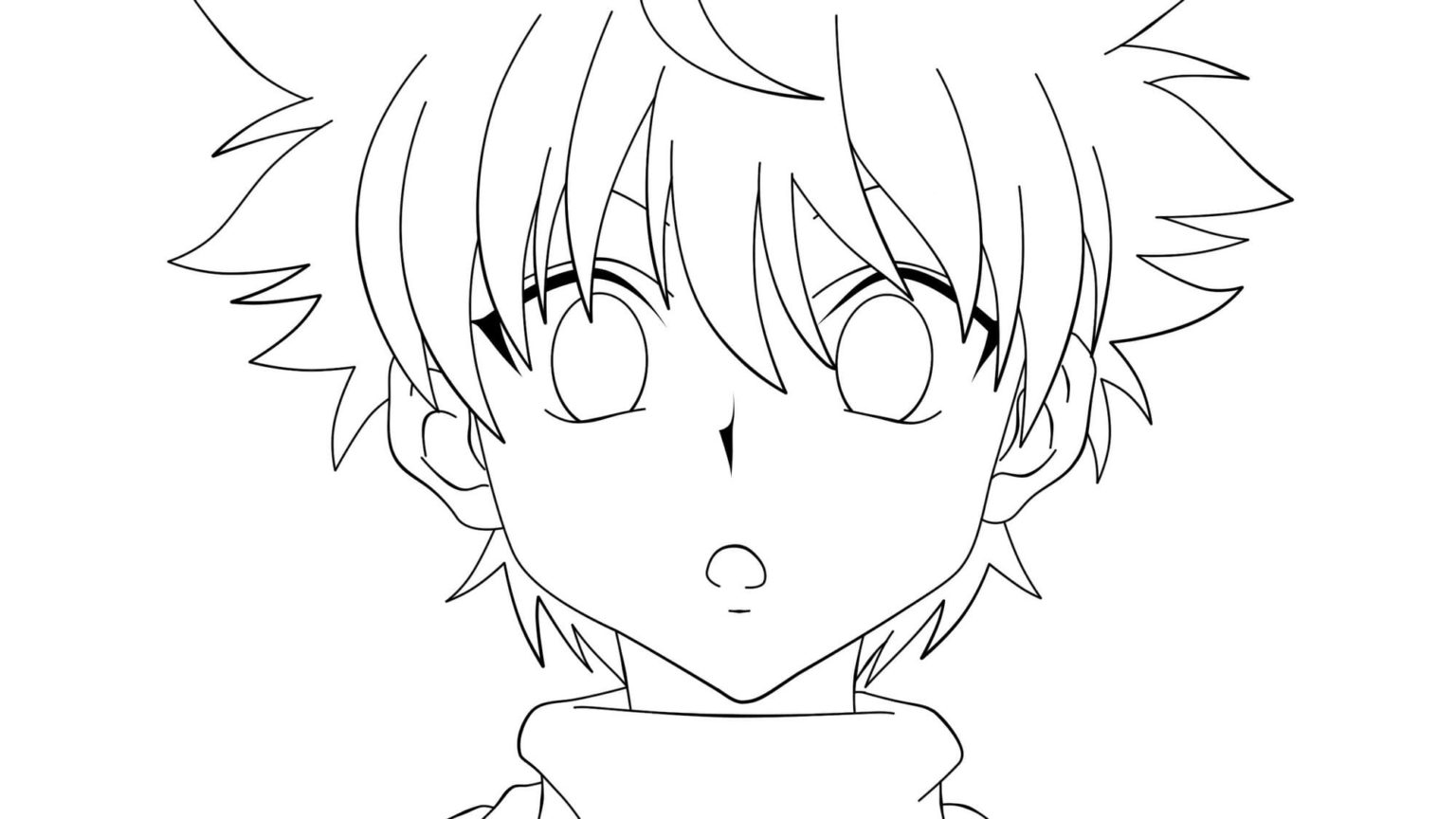 Killua zoldyck coloring pages