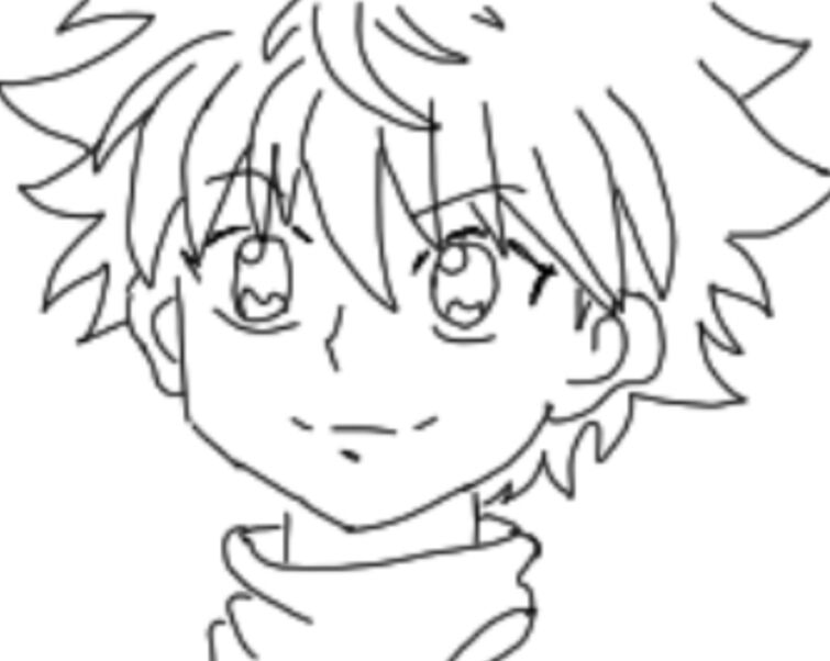 Here is your killua sorry it took me awhile i kept messing up his hair