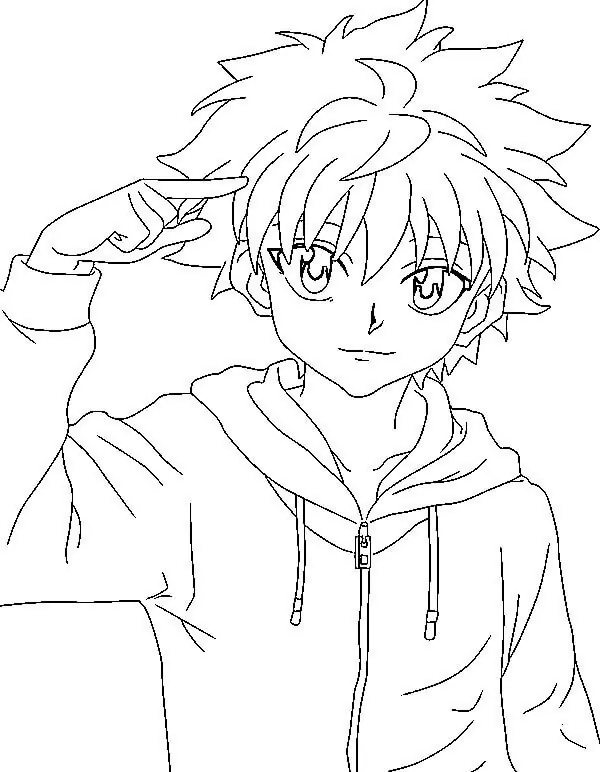 Killua hunter x hunter fãrbung seite