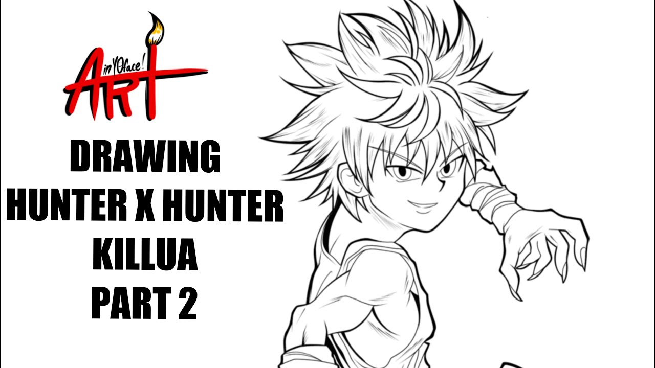 Drawing hunter x hunter killua part