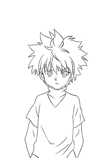 How to draw killua hisoka