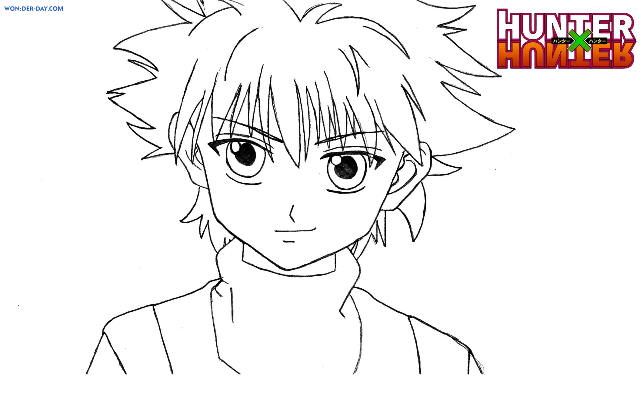 Coloring pages hunter x hunter print in a format wonder day â coloring pages for children and adults