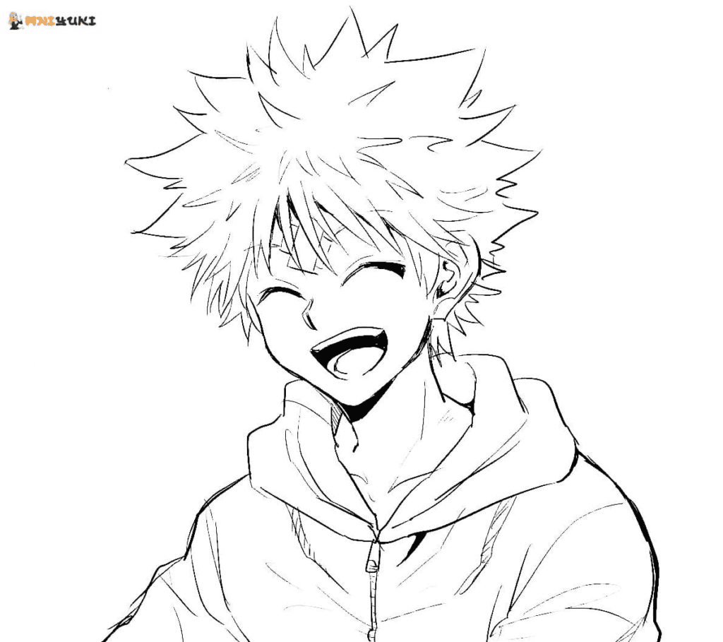 Killua zoldyck coloring pages printable for free download