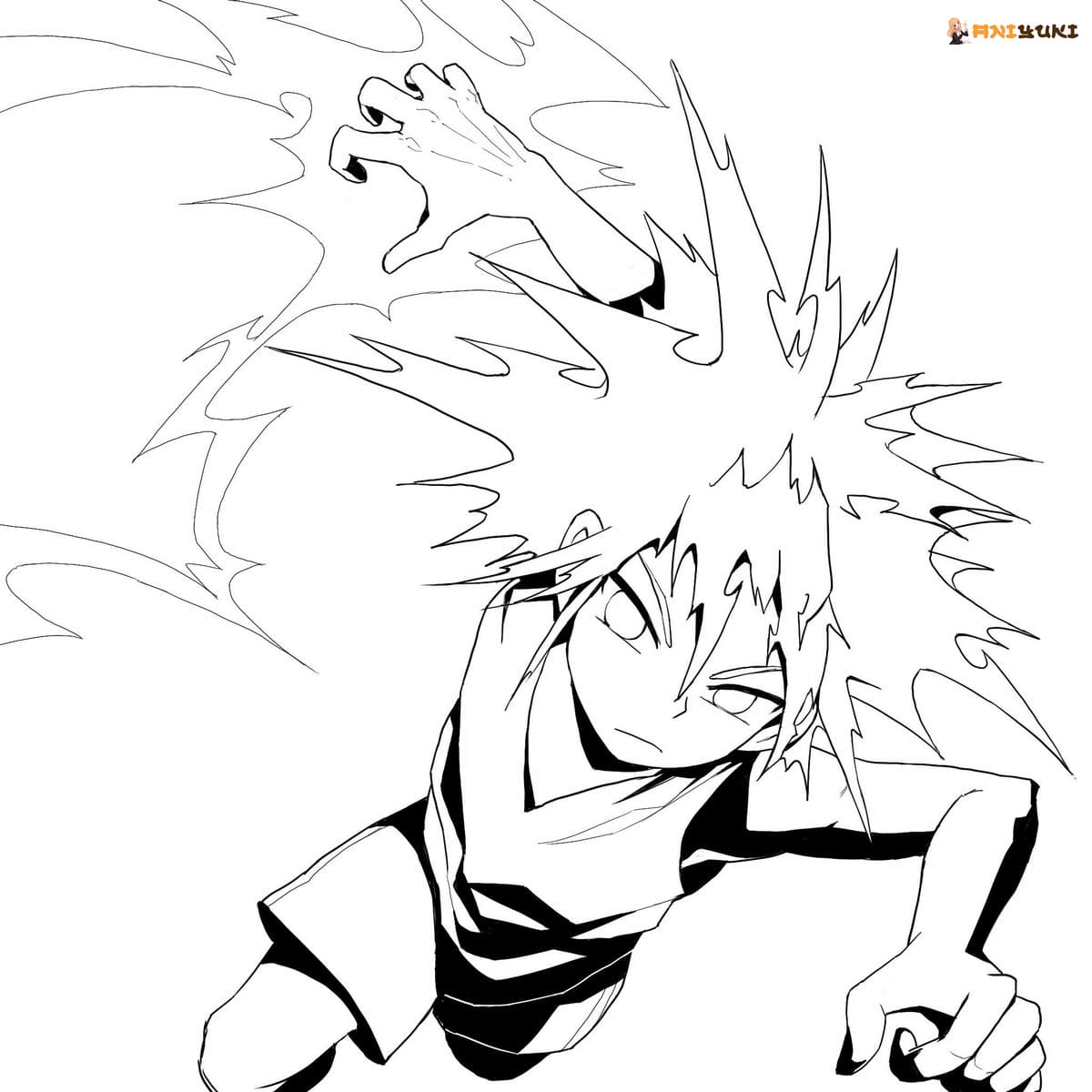 Killua zoldyck coloring pages