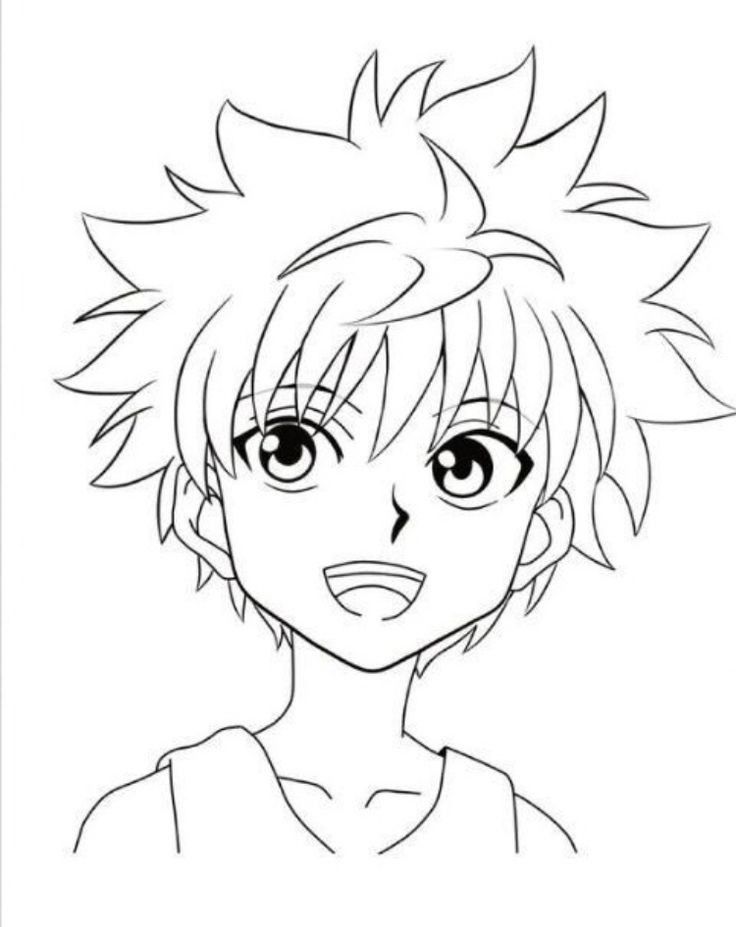 Cute coloring page anime sketch anime face drawing anime drawings tutorials