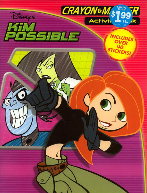 Kim possible coloring and activity book coloring books at retro reprints