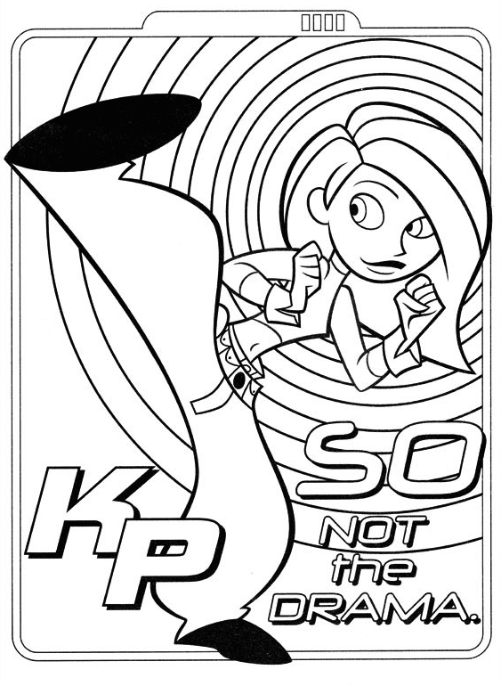 Kim possible coloring pages printable for free download