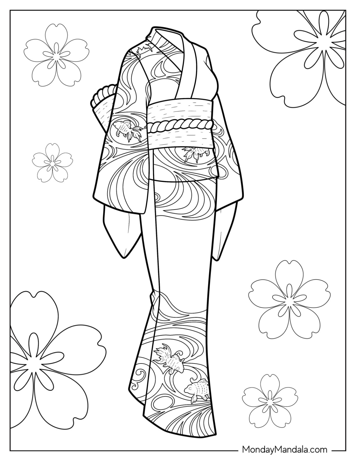 Dress coloring pages free pdf printables