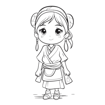 Kimono coloring page png transparent images free download vector files