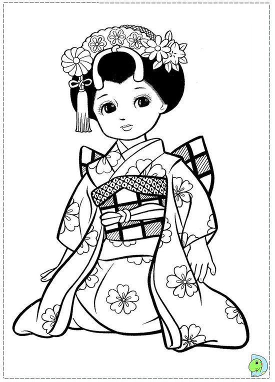 Kimono coloring pages ideas coloring pages coloring books coloring pages for girls