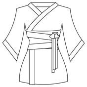 Kimono emoji coloring page free printable coloring pages