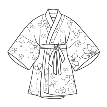 Kimono color png vector psd and clipart with transparent background for free download