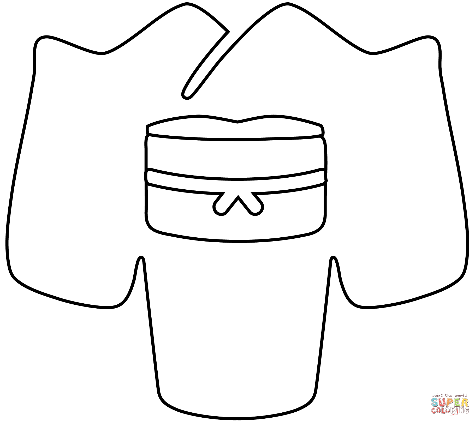 Kimono emoji coloring page free printable coloring pages