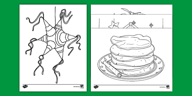 Las posadas coloring sheets teacher made