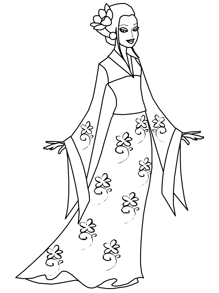 Kimono japan coloring pages coloring book printable coloring pages coloring pages coloring book pages