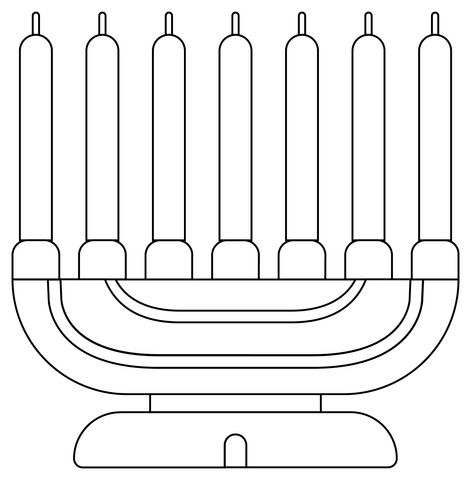 Kwanzaa kinara coloring page free printable coloring pages