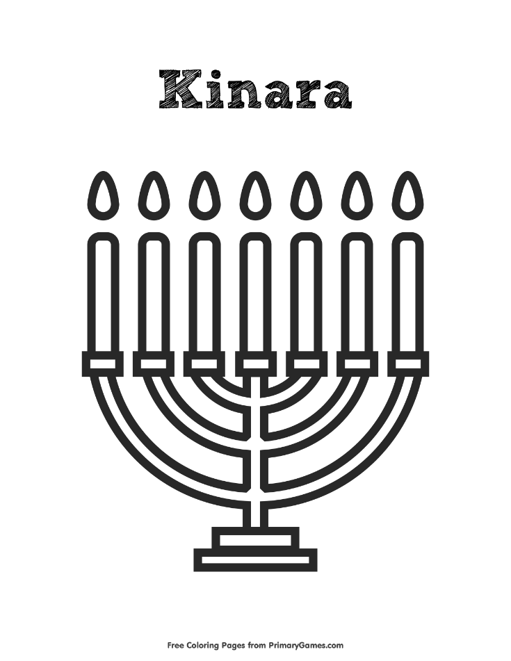 Kinara coloring page â free printable ebook kwanzaa colors kwanzaa coloring pages