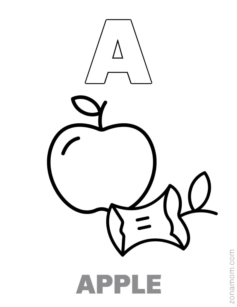 Free printable alphabet coloring pages