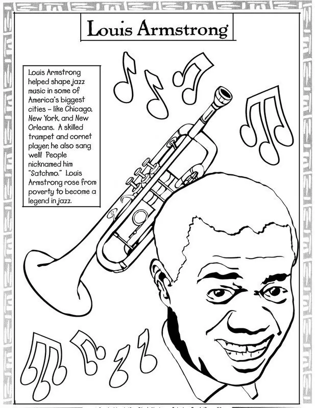 Black history month coloring pages