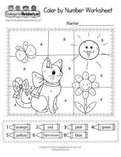 Coloring worksheets for kindergarten free printables