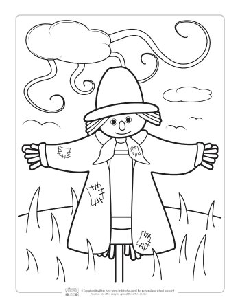 Fall coloring pages for kids