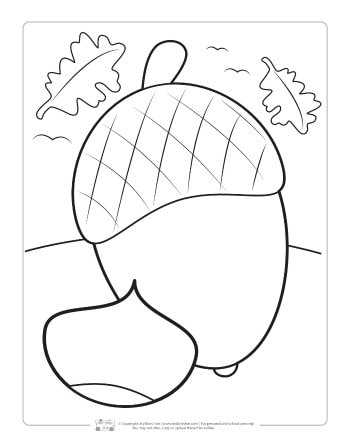 Fall coloring pages for kids