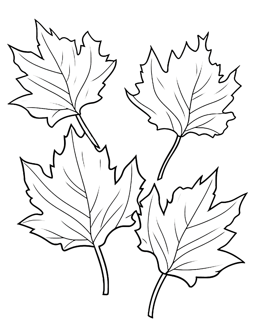 Fall coloring pages free printable sheets