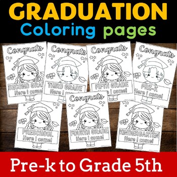 Graduation moving up coloring pages end of the school no prep activity made by teachers