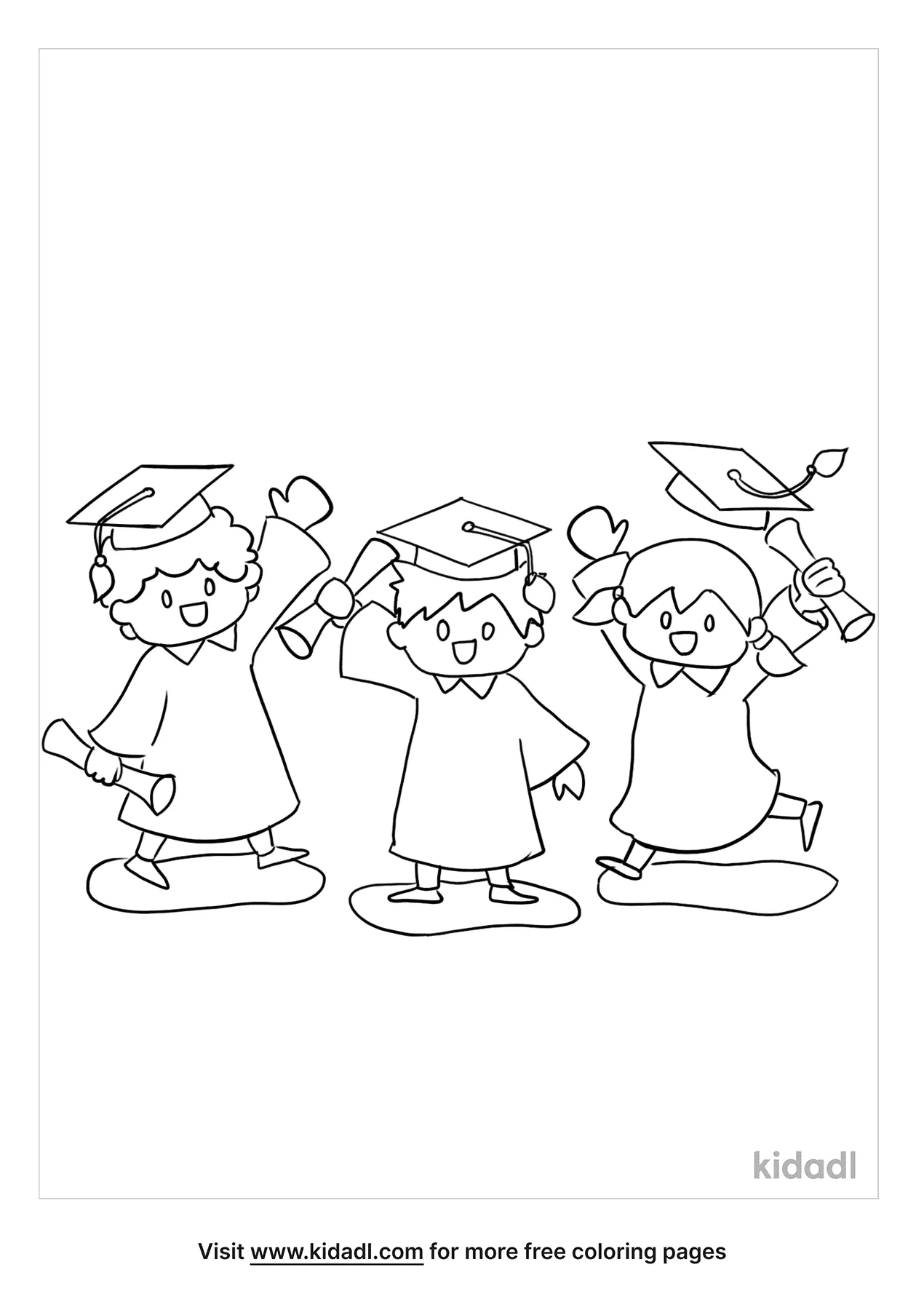 Free kindergarten graduate coloring page coloring page printables