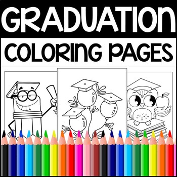 Prek kindergarten first grade graduation coloring pages by my kinder universe