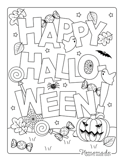 Free printable halloween coloring pages