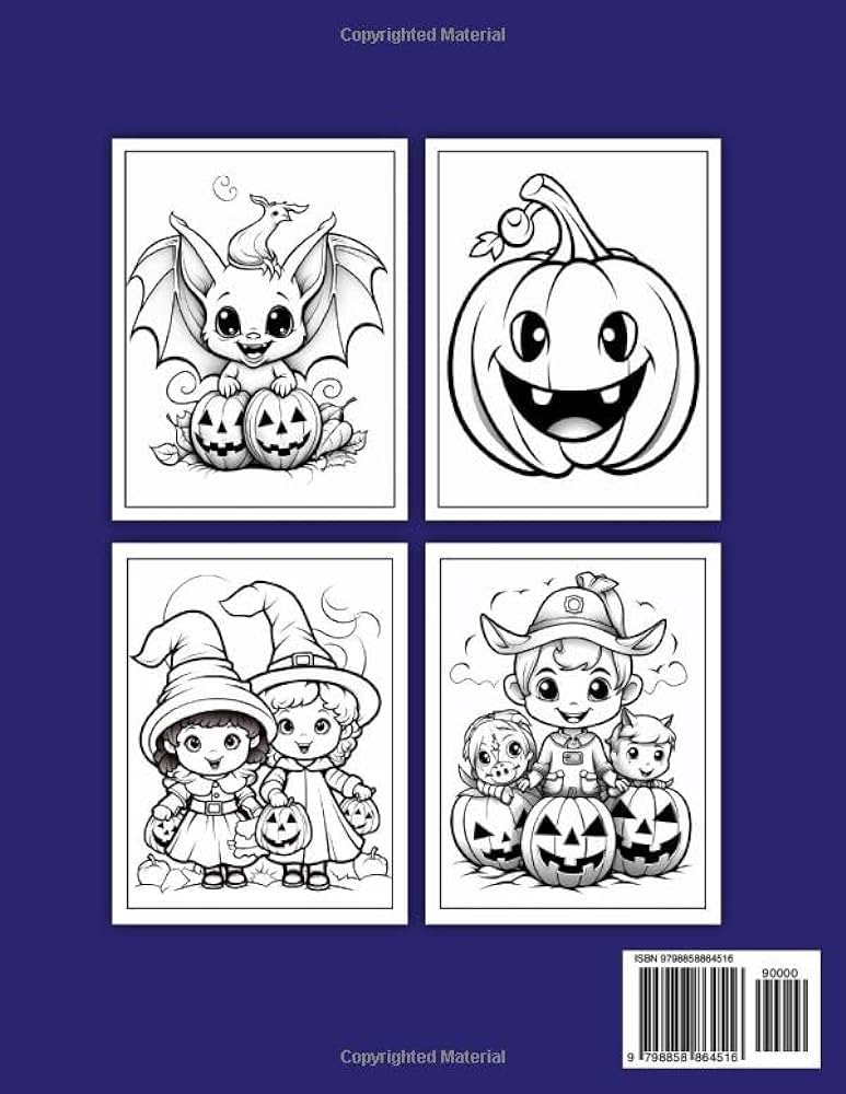 Halloween coloring book for kids halloween