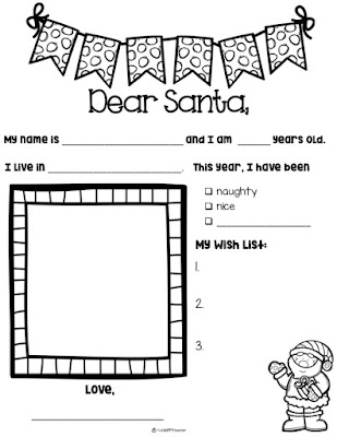 Letter to santa free printable