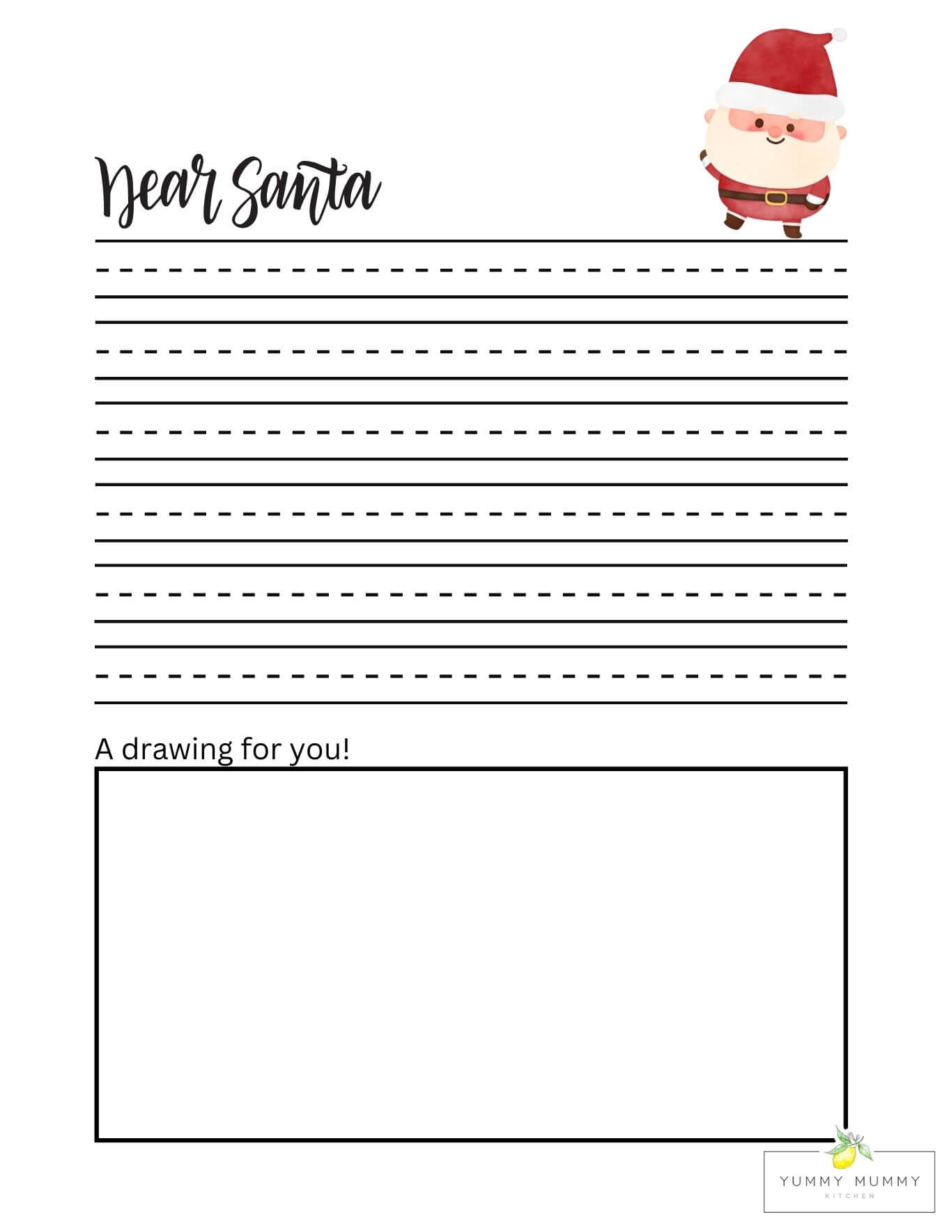 Letter to santa template