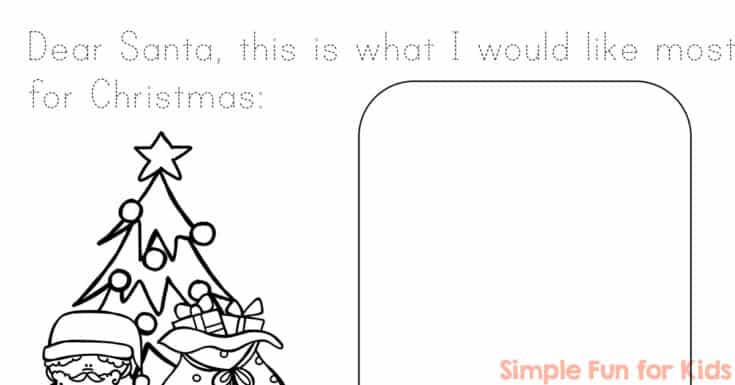 Free letter to santa template printables for christmas