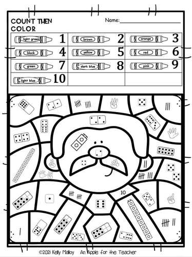 Martin luther king math activities kindergarten coloring page counting