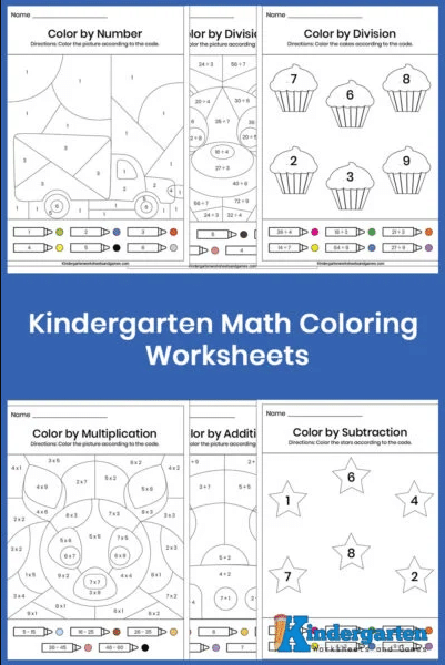 Kindergarten math coloring pages free homeschool deals