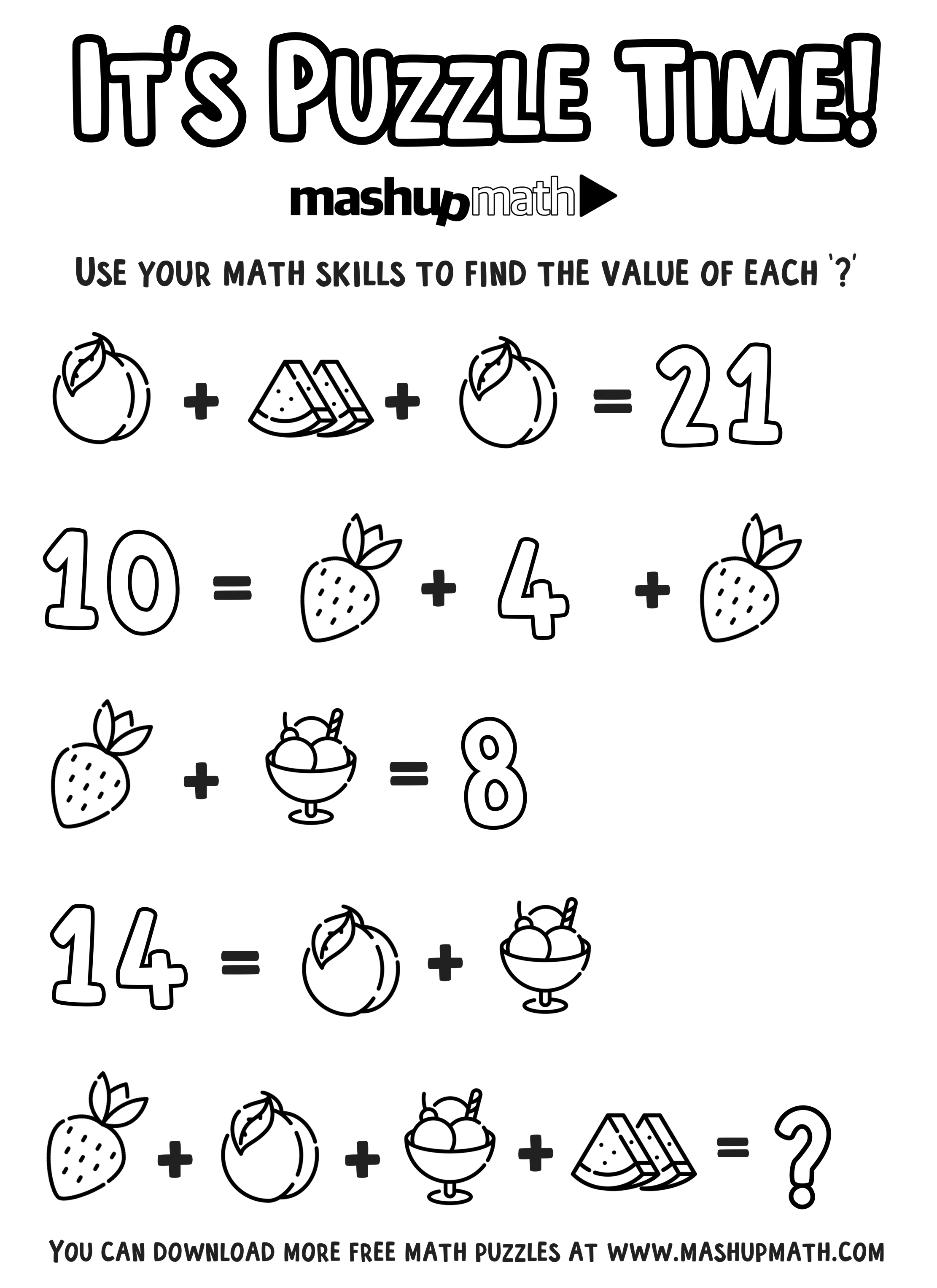 Free math coloring worksheets for th and th grade â mashup math