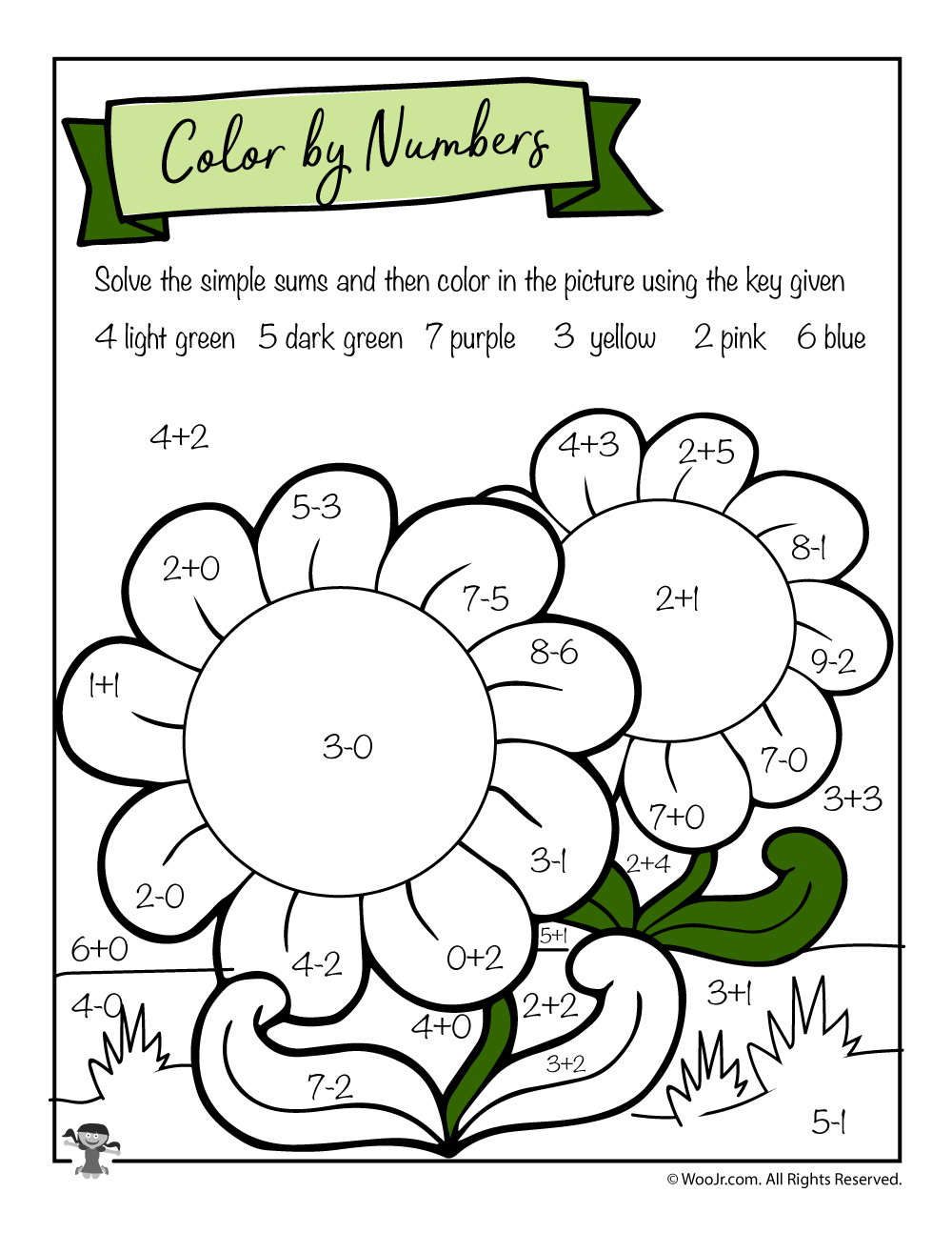 Easy spring math worksheets math coloring greater than less than pattern recognition woo jr kids activities childrens publishing