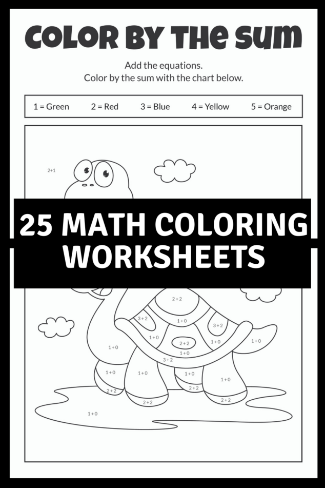 Math coloring worksheets